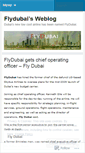 Mobile Screenshot of flydubai.wordpress.com
