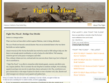 Tablet Screenshot of fighttheflood.wordpress.com