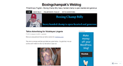 Desktop Screenshot of boxingchampak.wordpress.com