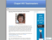 Tablet Screenshot of chapelhilltoastmasters.wordpress.com