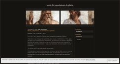 Desktop Screenshot of elblogdeplaton.wordpress.com