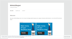Desktop Screenshot of minhalbhojani.wordpress.com