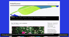Desktop Screenshot of federfluesterin.wordpress.com