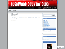 Tablet Screenshot of bushwoodcountryclub.wordpress.com