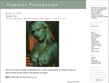 Tablet Screenshot of fotosdefamosasportuguesas.wordpress.com