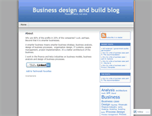 Tablet Screenshot of businessdesignblog.wordpress.com