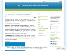 Tablet Screenshot of discoveryintention.wordpress.com