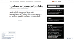 Desktop Screenshot of hydrocarbonscolombia.wordpress.com