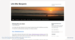 Desktop Screenshot of lifeafterbenjamin.wordpress.com