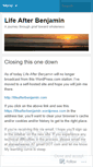 Mobile Screenshot of lifeafterbenjamin.wordpress.com