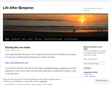 Tablet Screenshot of lifeafterbenjamin.wordpress.com