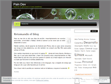 Tablet Screenshot of paindev.wordpress.com