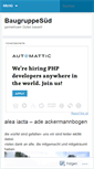 Mobile Screenshot of baugruppesued.wordpress.com
