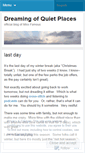Mobile Screenshot of dreamsofquiet.wordpress.com
