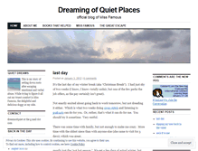 Tablet Screenshot of dreamsofquiet.wordpress.com