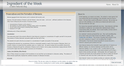 Desktop Screenshot of ingredientoftheweek.wordpress.com