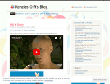 Tablet Screenshot of kenziesgift.wordpress.com