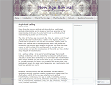 Tablet Screenshot of newagerevival.wordpress.com