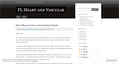 Desktop Screenshot of floridaheartandvascular.wordpress.com