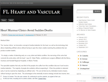 Tablet Screenshot of floridaheartandvascular.wordpress.com