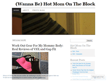 Tablet Screenshot of hotmomontheblock.wordpress.com