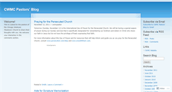 Desktop Screenshot of cwmcpastor.wordpress.com