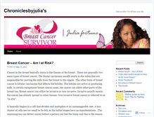 Tablet Screenshot of chroniclesbyjulia.wordpress.com