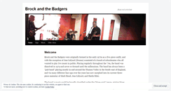Desktop Screenshot of brockandthebadgers.wordpress.com
