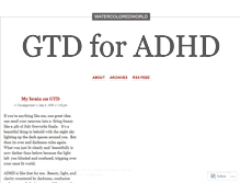 Tablet Screenshot of gtdadhd.wordpress.com