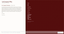 Desktop Screenshot of leecompany.wordpress.com