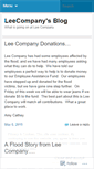 Mobile Screenshot of leecompany.wordpress.com