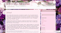 Desktop Screenshot of justcallmecole.wordpress.com