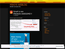 Tablet Screenshot of mikolife.wordpress.com
