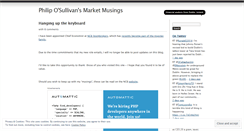 Desktop Screenshot of pdosullivan.wordpress.com