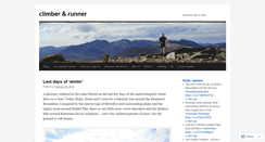 Desktop Screenshot of climberandrunner.wordpress.com