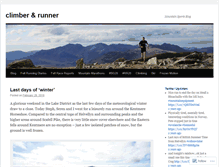 Tablet Screenshot of climberandrunner.wordpress.com