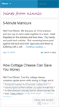 Mobile Screenshot of hintsfromninnie.wordpress.com