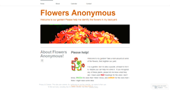 Desktop Screenshot of flowersanonymous.wordpress.com