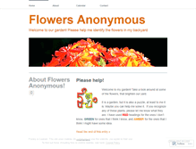 Tablet Screenshot of flowersanonymous.wordpress.com