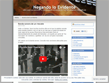 Tablet Screenshot of negandoloevidente.wordpress.com