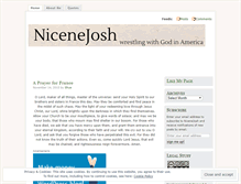 Tablet Screenshot of nicenejosh.wordpress.com