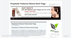 Desktop Screenshot of pengobatantradisionaltekanandarahtinggi.wordpress.com