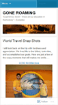 Mobile Screenshot of goneroaming.wordpress.com