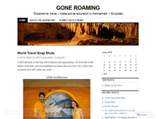 Tablet Screenshot of goneroaming.wordpress.com