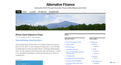 Desktop Screenshot of bankingforthefuture.wordpress.com