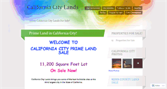 Desktop Screenshot of californiacitylands.wordpress.com