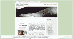 Desktop Screenshot of lubriotheque.wordpress.com