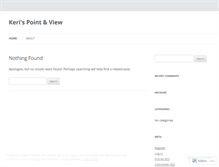 Tablet Screenshot of keriwelchphotography.wordpress.com