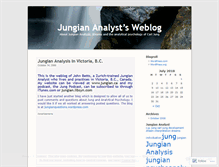 Tablet Screenshot of jungiananalyst.wordpress.com