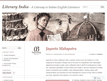 Tablet Screenshot of literaryindia.wordpress.com